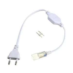 Kontakt till 230V LED strip (Type Q) Inkl. ändstycke, 230V Expressleverans