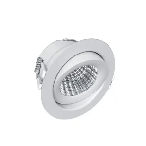EVA 6 LED infälld spotlight 6W Triac dimbar 3000K, Ra98, Vit Kundfavorit