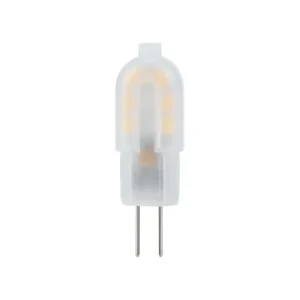 G4 1W LED-lampa, 12V 135lm, frostat glas, varmvit Populär