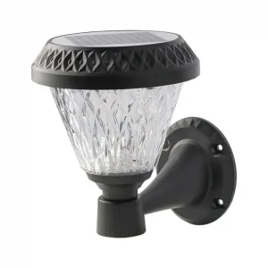 0,8W Solara LED vägglampa med sensor och solcell CCT, RF fjärrkontroll, IP44, svart, 16x23 cm Kampanj