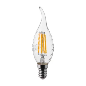 E14 4W LED flammlampa Kultråd, kronljus, 4000K Begränsat antal