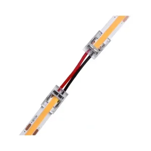 prisnedsättning Lågprofil skarvkontakt med kabel til LED strip 8mm, COB, enkelfärgad, IP20, 5V-24V