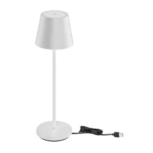 Begränsad tid V-Tac uppladdningsbar bordslampa, trådlöst Vit, IP54 utomhus bordslampa, touch dimbar