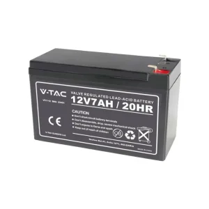 12V / 7Ah blybatteri 151x65x100mm, uppladdningsbart, VRLA AGM batteri Outlet