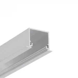 1 m aluprofil LINEA-IN20 EE7F/U7 Obehandlad aluminium, infälld, LED-skena Utförsäljning