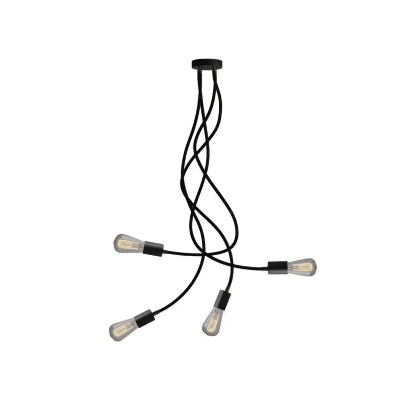 Begränsat erbjudande TAKLAMPA CREATIVE CABLES FLEX 90 SVART