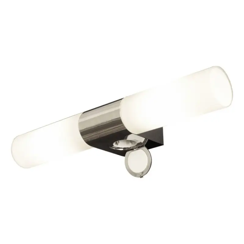 Kundfavorit VÄGGLAMPA ANETA LIGHTING COSENZA DUBBEL KROM/VIT