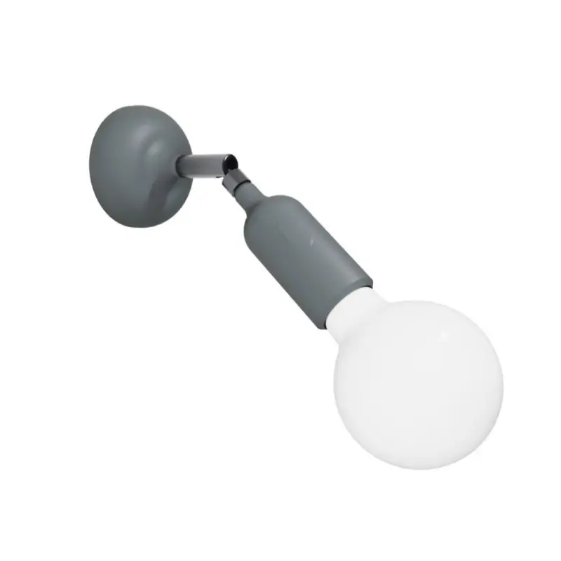 Begränsad tid VÄGGLAMPA CREATIVE CABLES FERMALUCE 13,2CM GRÅ