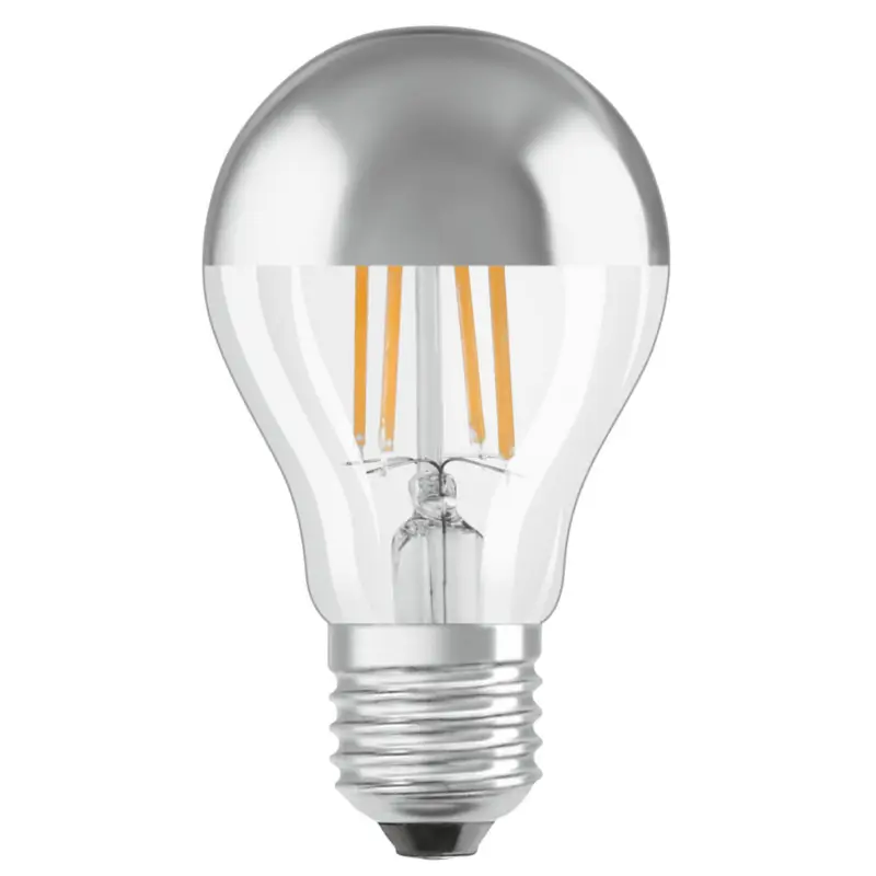 OSRAM LED-lampa E27 Mirror silver 4W prisnedsättning