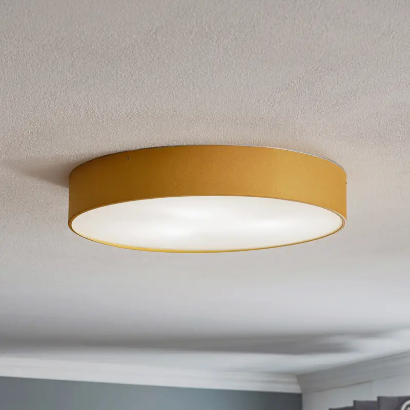 Taklampa Dayton, guldlackerad Ø 45 cm Erbjudandepris