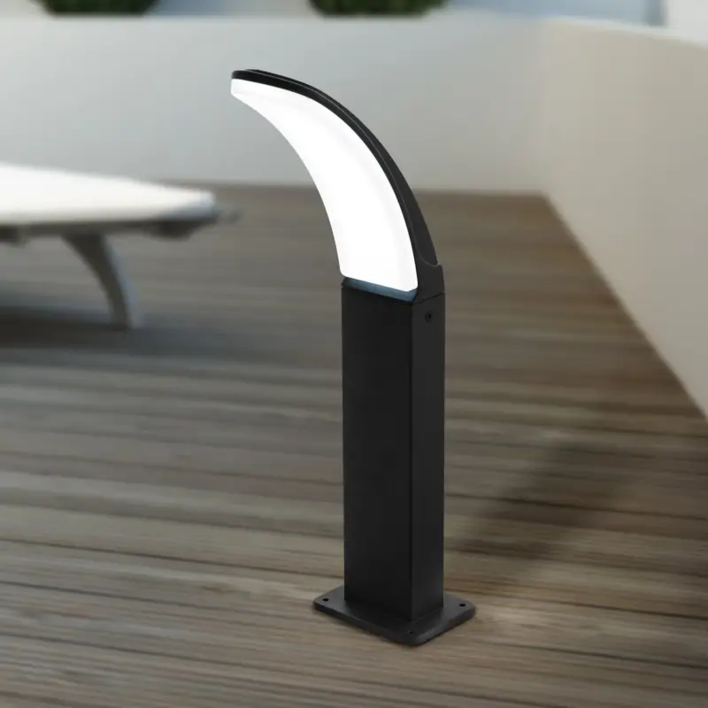 Populärt val LED-sockellampa Fiumicino i böjd form