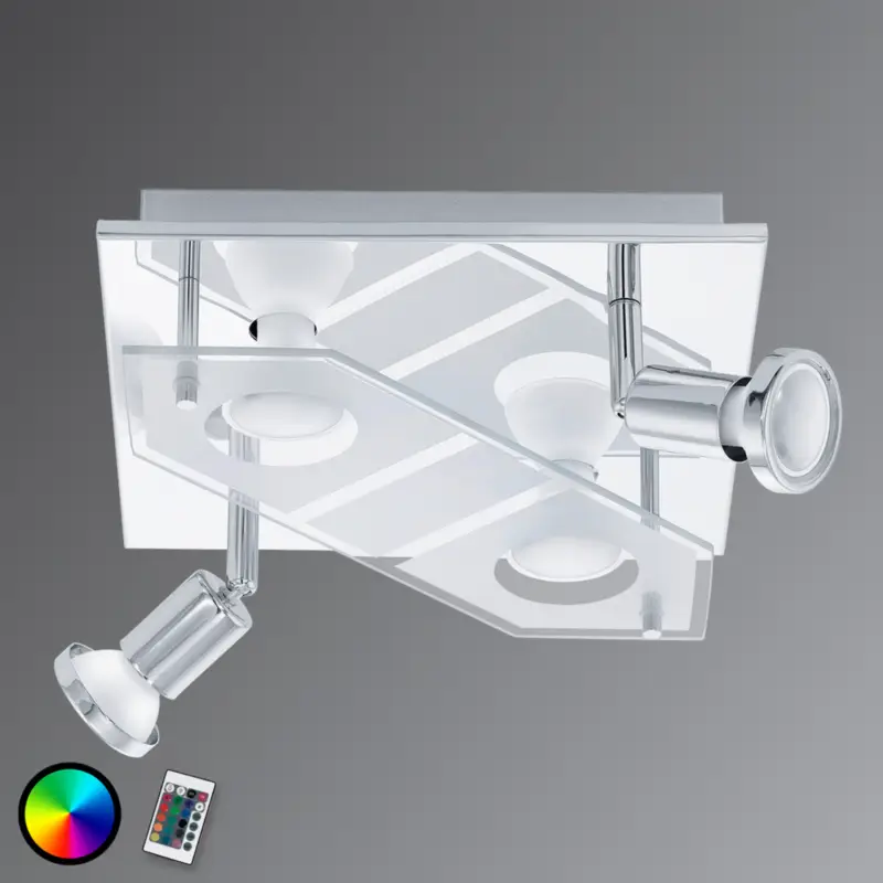Kvadratisk taklampa Cabo-C LED RGBW Billig