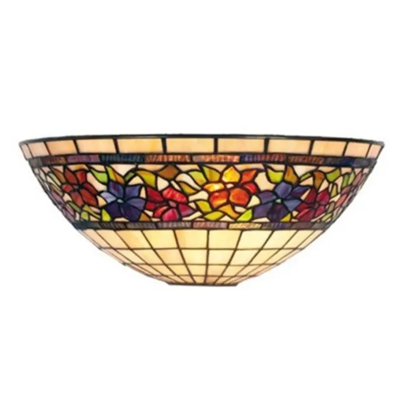 Erbjudandepris Vägglampa i klassisk tiffanystil FLORA