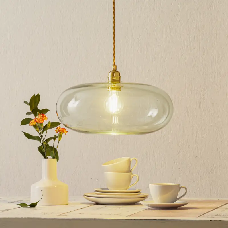 EBB & FLOW Horizon hänglampa guld rökgrå Ø 36 cm Endast idag