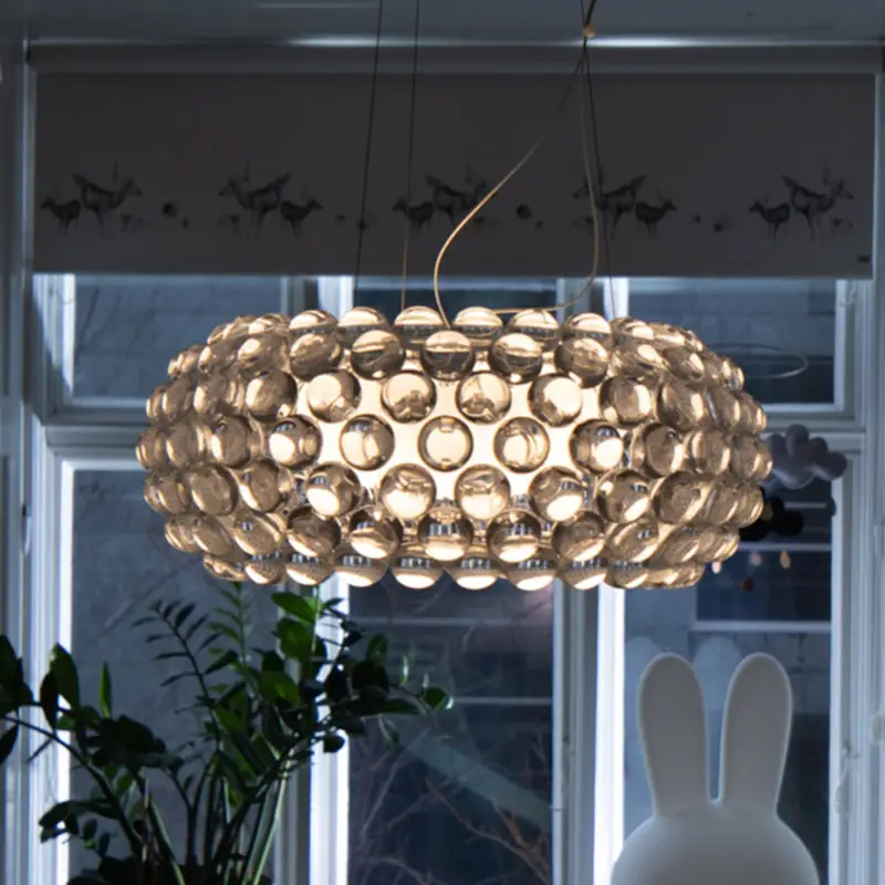 Handla nu Foscarini Caboche Plus media pendel on/off grå