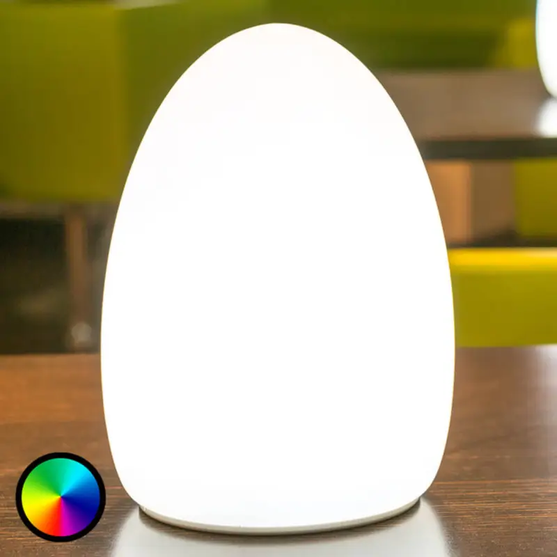 Egg - en appstyrd dekorativ lampa med uppladdningsbart batteri Billig
