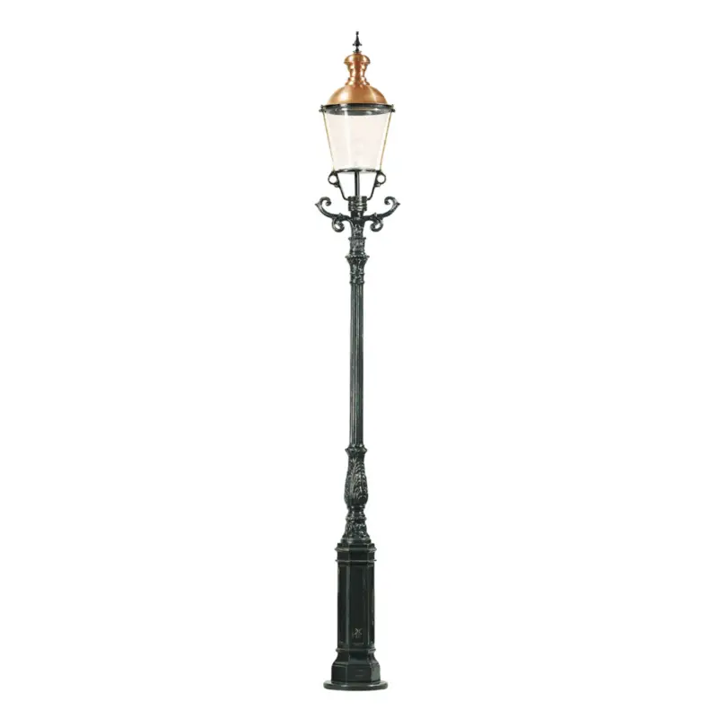 Elegant post light Düsseldorf, svart Kampanjpris