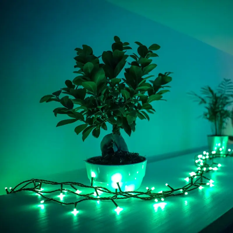 Utförsäljning Twinkly RGB ljusslingor, svart, 250 lampor 20m