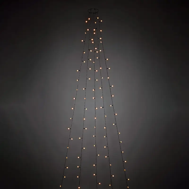 Bästa pris LED-julgransslinga med 200 monterade globlampor