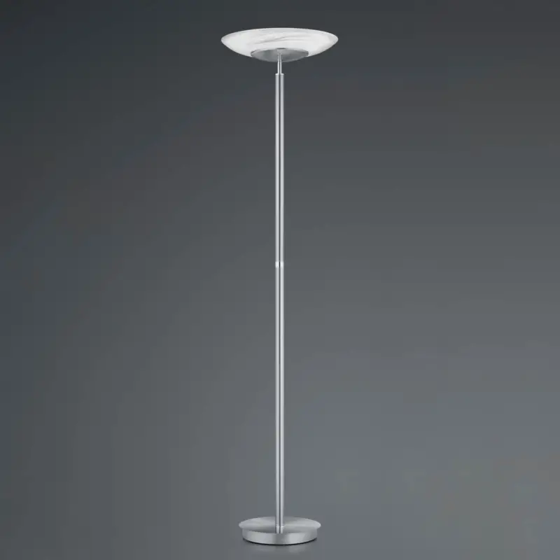 Rea LED-golvlampa Findus, 1 lampor, nickel