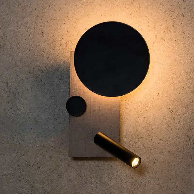 LED-vägglampa Klee, grå, vänster variant Rea