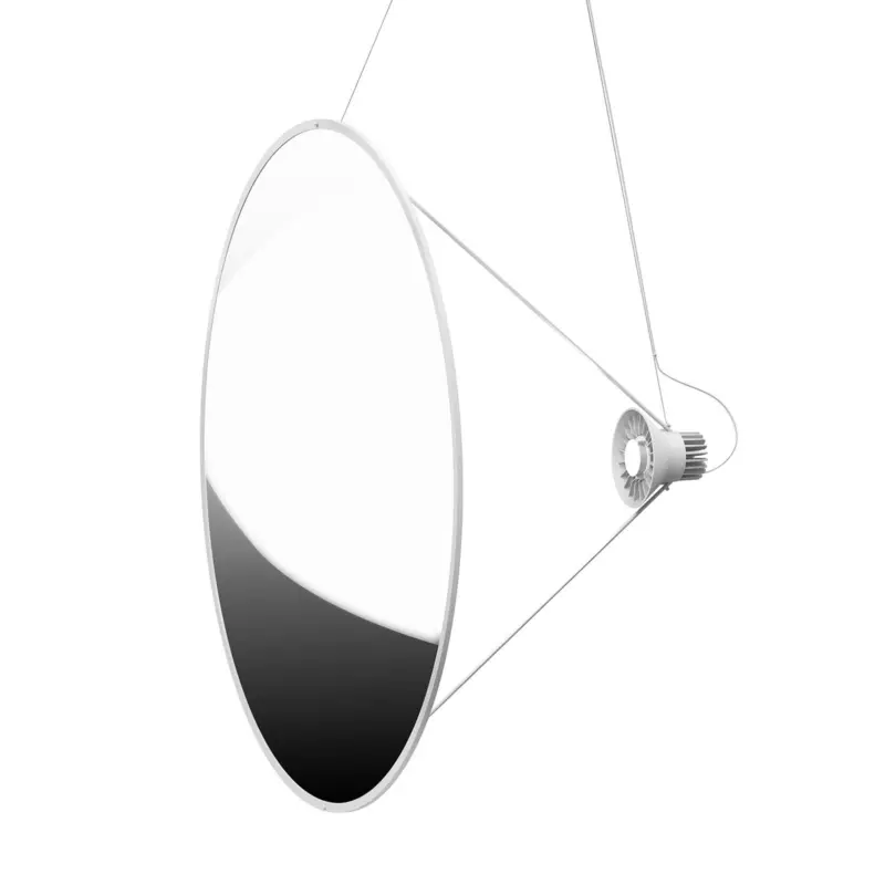 Begränsat erbjudande Luceplan Amisol LED-pendellampa Ø 110cm silver