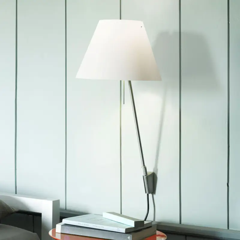 Billigare Luceplan Costanzina vägglampa, aluminium, vit