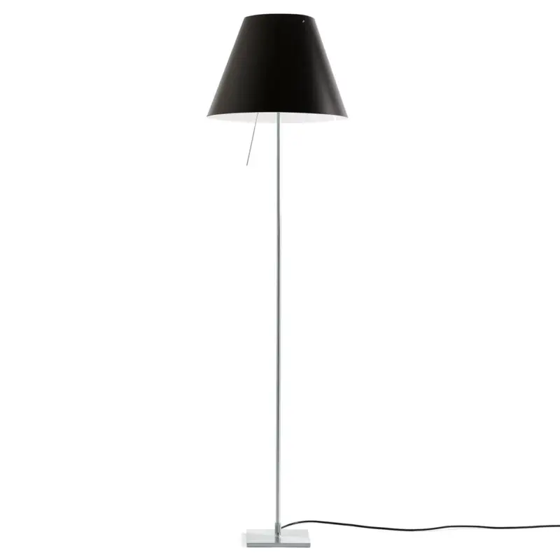 Endast idag Luceplan Costanza golvlampa D13tif aluminium/svart