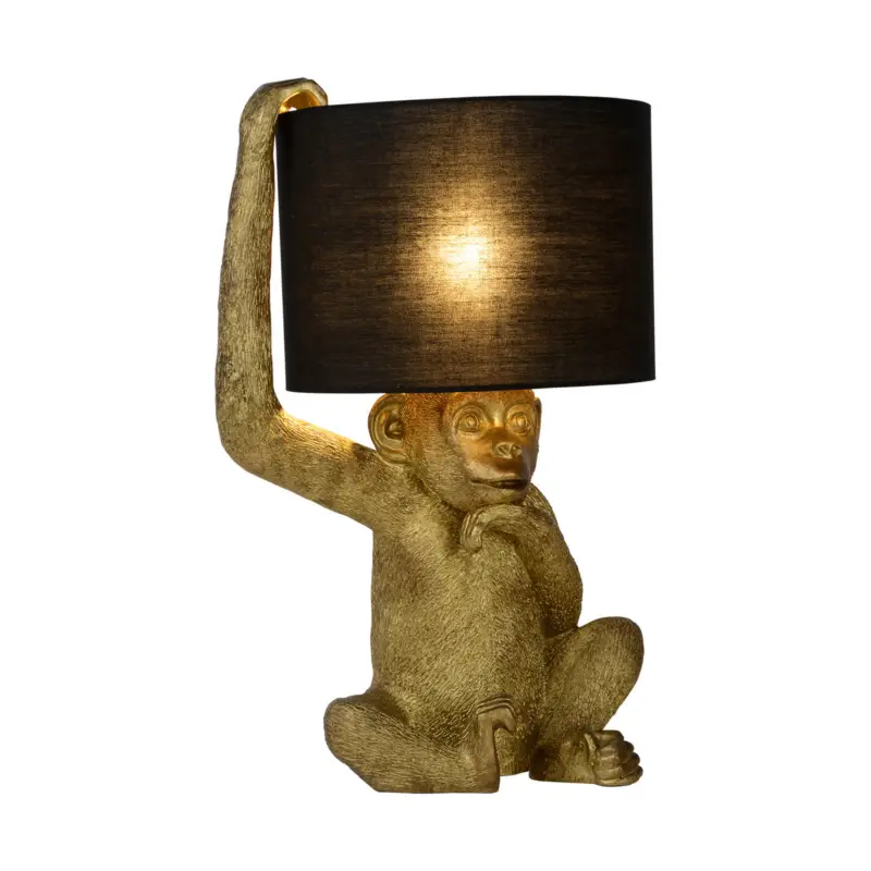 Endast denna vecka Extravaganza Chimp bordslampa, guld/svart