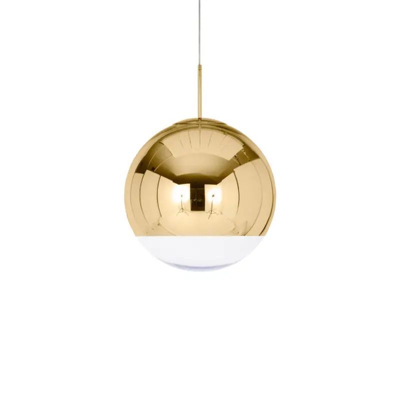 Populär Tom Dixon Mirror Ball LED-hänglampa Ø 50 cm guld