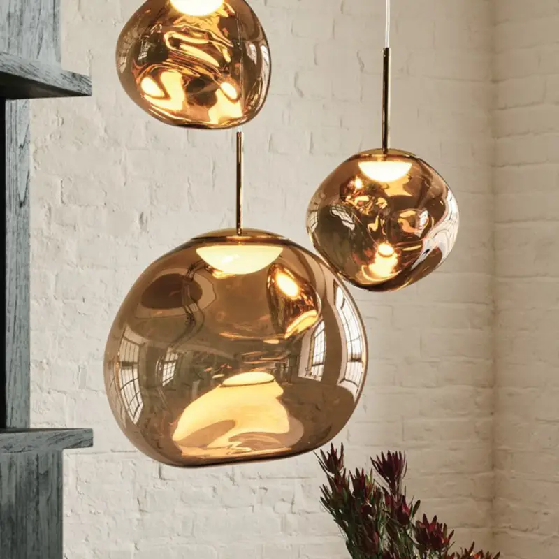 Tom Dixon LED-hänglampa Melt, Ø 50 cm, guld Populärt val