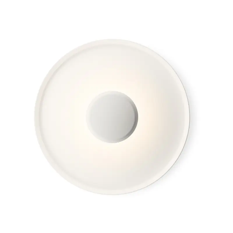 Billig Vibia Top LED-vägglampa Ø 40 cm vit