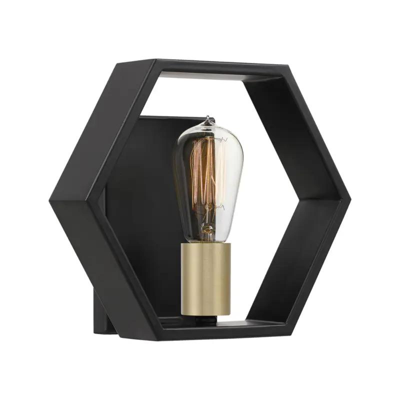 Outlet Vägglampa Bismarck, 1 lampa
