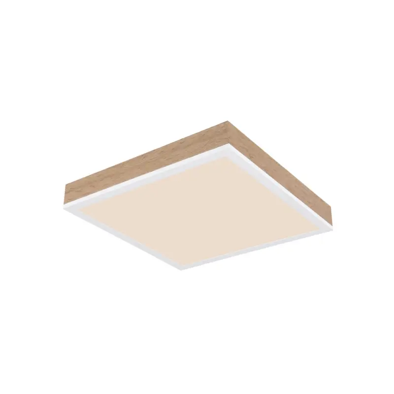 I lager LED-taklampa Doro, längd 30 cm, mörkt trä, trä
