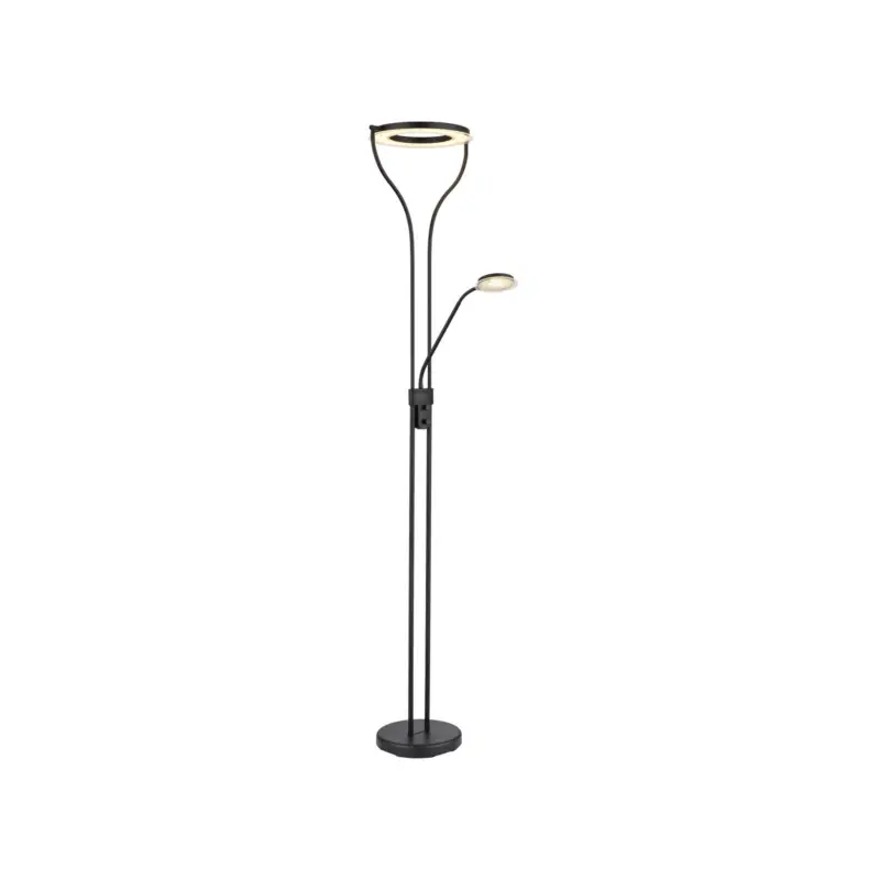Begränsad tid Ebro LED-uplight-golvlampa med LED-läslampa, dimbar