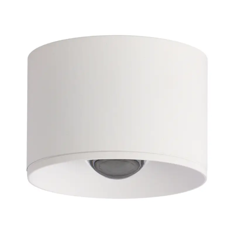 Endast idag LED-takspotlight för utomhusbruk S132, Ø 8 cm, sandvit
