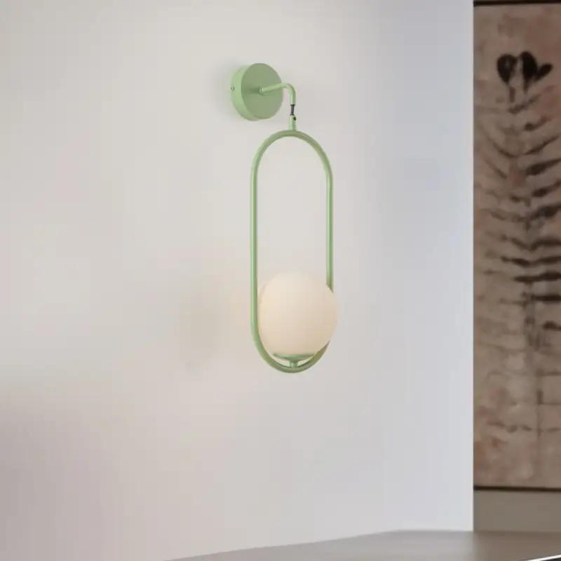 Vägglampa Samba, 1 lampa, grön/vit Beställ idag