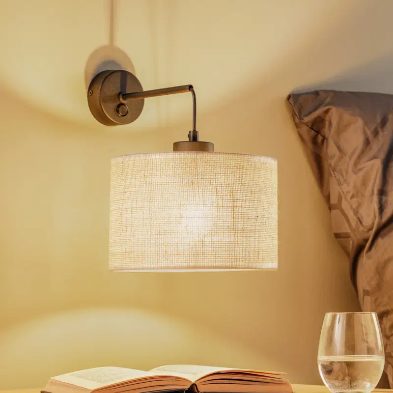 Endast idag Vägglampa Juta, 1 lampa