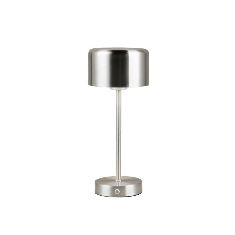 Jeff LED-bordslampa, nickelfärgad, höjd 30 cm, metall Endast idag