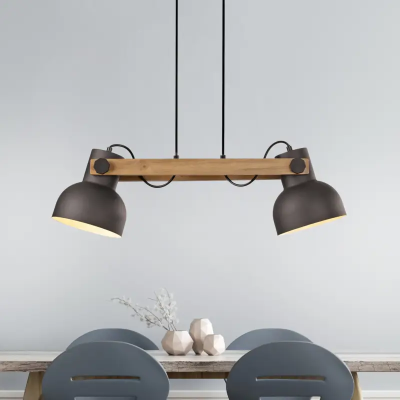 Nyhet JUST LIGHT. Cup 2.0 taklampa, 2-ljus, svart, metall