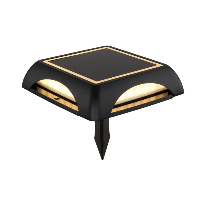 LED-solcellslampa 36505, markspett, vägglampa, svart, aluminium Lågt pris