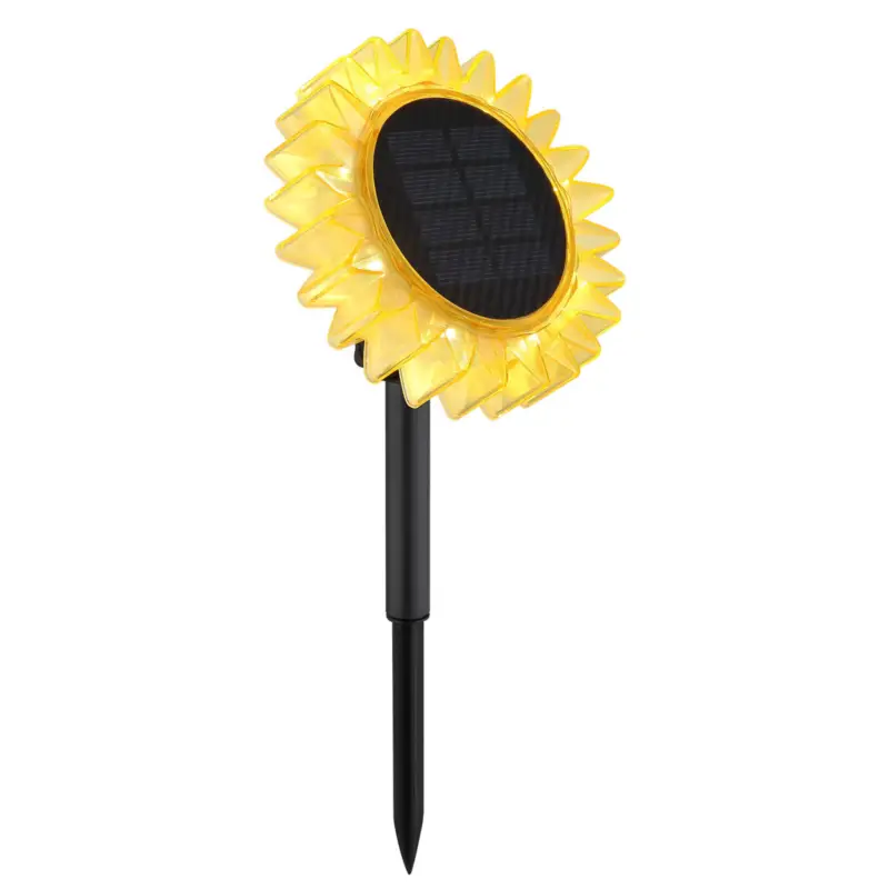 LED-solcellslampa 33598 Solros Ø 13 cm, gul, plast Handla nu