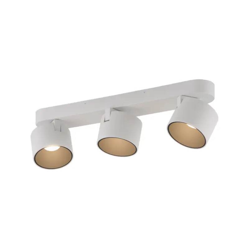 Beställ nu LED-takspotlight PURE Cup, vit, längd 56 cm, metall, 3 lampor