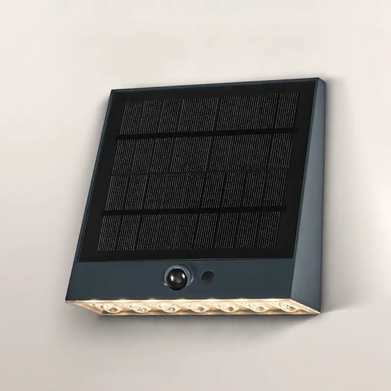 Handla nu OSRAM solcellsvägglampa ENDURA STYLE FIN, grå, sensor, IP54