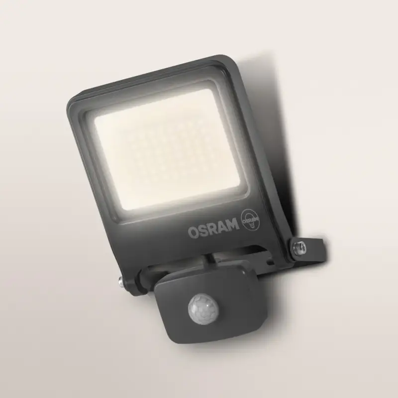OSRAM utomhus spotlampa ENDURA FLOOD, grå, sensor 30 W 830 IP44 Beställ idag