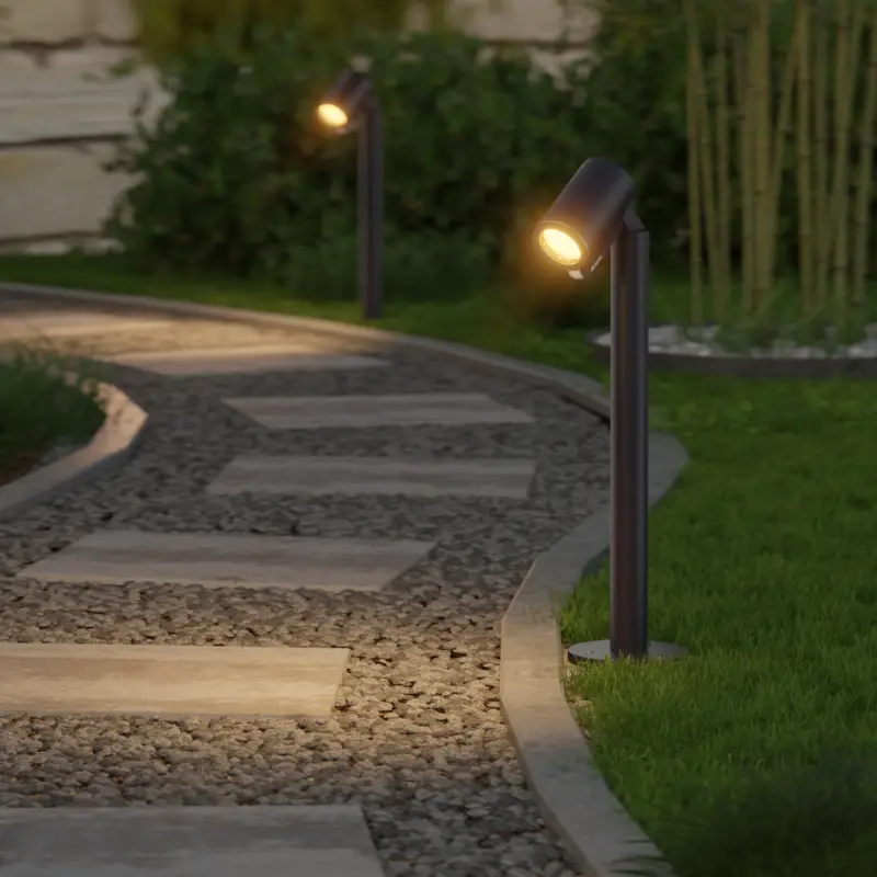 STEINEL LED-sockellampa Way SC Sensor antracit, IP65, RGBWW Begränsat antal