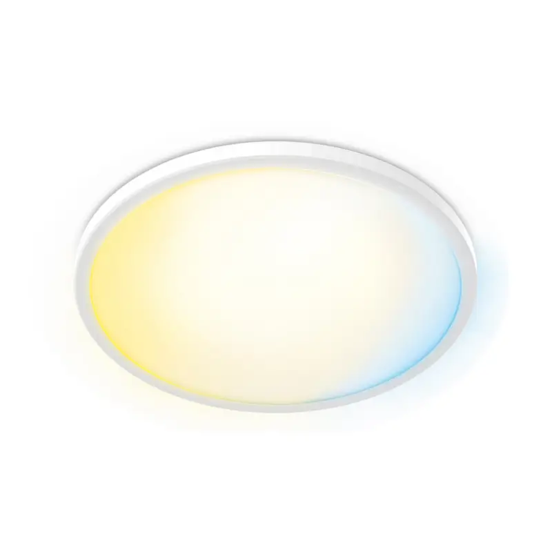 Philips LED-taklampa Superslim, vit, CCT, dimbar Beställ idag