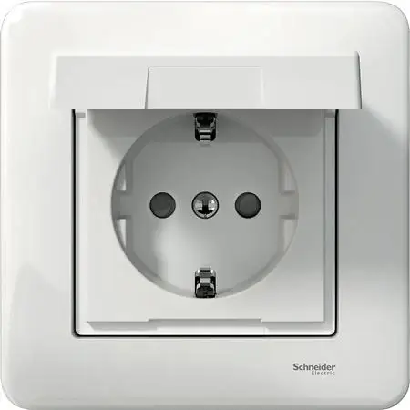 Schneider Electric Exxact Vägguttag 1-vägs med jord IP44 Beställ nu