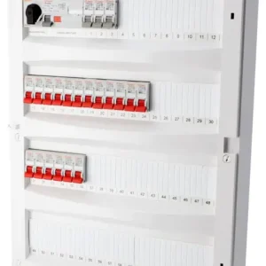 Billigare Rogy Förmonterad Central 4-radig 72 moduler Inkl. Vit dörr IP40