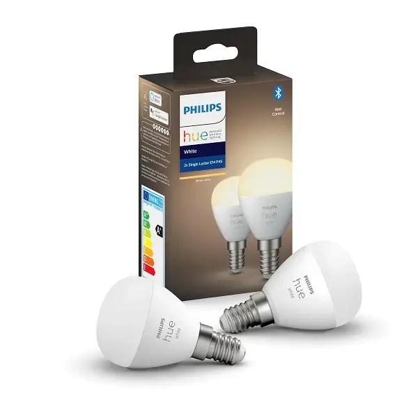 Philips Hue White P45 Klot 5,5W E14 2-pack Outlet